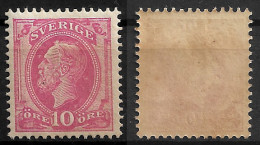 SWEDEN 1885 King Oscar II - 10 Ore MNH - (NP#167-P49-L1) - Ongebruikt