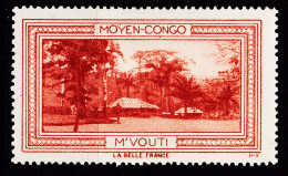 12971 ● M'VOUTI MOYEN-CONGO Vignette De Collection LA BELLE FRANCE 1925s H-V Erinnophilie - Toerisme (Vignetten)