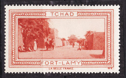 12973 / (•◡•) ● MAISON KIRDI-MASSA TCHAD Vignette De Collection LA BELLE FRANCE 1925s H-V Erinnophilie - Toerisme (Vignetten)