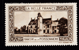 12962 /  ◉ COUTURE (41) Manoir POISSONNIERE Vignette Collection BELLE FRANCE 1925s VAUGIRARD PARIS Erinnophilie - Toerisme (Vignetten)