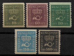 SWEDEN 1920 Crown And Coach Horn - SET MNH - (NP#167-P49-L1) - Ongebruikt