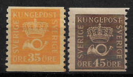 SWEDEN 1922 Crown And Coach Horn - SET MNH - (NP#167-P49-L1) - Ongebruikt