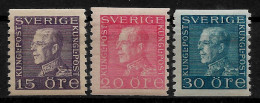 SWEDEN 1922 King Gustaf V - SET MNH - (NP#167-P50-L1) - Ongebruikt