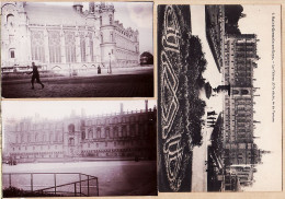19319 / SAINT GERMAIN En LAYE Chateau XVIé 1 CPA + 2 Véritable Photo Albumine 110x70mm - St. Germain En Laye (Castillo)