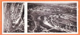 18731 / CPSM + VUE 9x6  CROZANT 23-Creuse Vue Aérienne Vallée Pont Piles CHATEAUBRUN 1950s Photo-Bromure CIM 15021 - Crozant