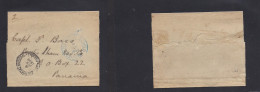 PANAMA. 1893 (8 Junio) Colon - Panama. Multifkd Complete Wrapper To Pacific Steam Nov Cº Officer. Depart + Arrival Cache - Panama