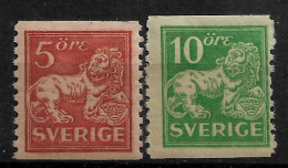 SWEDEN 1921 Standing Lion - SET MNH - (NP#167-P50-L1) - Ongebruikt
