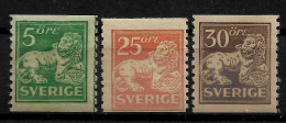 SWEDEN 1920 Standing Lion - SET MNH - (NP#167-P50-L1) - Ongebruikt