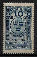 SWEDEN 1916 Territorial Defence - Numeral Stamps Overprinted "LANDSTORMEN" & Surcharged - MNH - (NP#167-P50-L1) - Ongebruikt