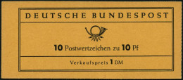 ZUSAMMENDRUCKE MH 6a , 1960, Markenheftchen Heuss Lumogen, Erstauflage, Stark Fluoreszierend, Pracht, Gepr. D. Schlegel, - Sonstige & Ohne Zuordnung