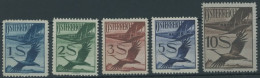 ÖSTERREICH 1918-1938 483-87 , 1925/6, 1 - 10 S. Flugpost, Postfrisch, 5 Werte üblich Gezähnt Pracht, Mi. 283.- - Altri & Non Classificati