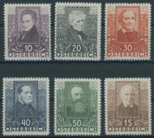 ÖSTERREICH 524-29 , 1931, Dichter, Prachtsatz, Mi. 220.- - Altri & Non Classificati