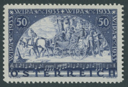 ÖSTERREICH 1918-1938 555A , 1933, 50 G. WIPA, Gewöhnliches Papier, Postfrisch, Pracht, Mi. 320.- - Altri & Non Classificati