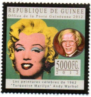 GUINEA 2012 - 1v - MNH - Andy Warhol - Pop Art - Painting - Peinture Gemälde Pintura - Marilyn Monroe - Cinema - Movies - Modern
