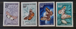 Tchad 1966 N°157/60 ** TB - Farfalle