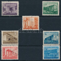 Delcampe - O 1951/1953 Épületek I. 7 Klf érték Számvízjellel - Sonstige & Ohne Zuordnung