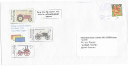 Postzegels > Europa > Duitsland >dialogpost Met 1 Zegel Daglelie 30ct Rood (29130) - Covers & Documents
