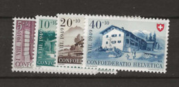 1949 MNH Switzerland Mi 525-9 Postfris** - Ungebraucht