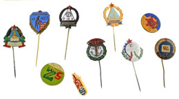 Delcampe - Vegyes 10xklf "Törzsgárda" Jelvényből álló Tétel, Közte Zománcozott Darabok, Közte: Belkereskedelem, MKM, UG, VASÉP, Zöl - Non Classificati