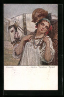 Künstler-AK S. Solomko: Abschied, Farewell - Solomko, S.