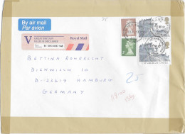Postzegels > Europa > Groot-Brittannië > 1952-2022 Elizabeth II > 1991-2000 > Brief  2 Zegels Van 2 Pond (29158) - Briefe U. Dokumente