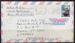 2000 60 Cents Rickenbacker Southern MD (21 Mar) To Lithuania - Briefe U. Dokumente