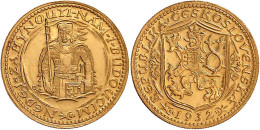 Dukat 1932. Hl. Wenzel. 3,49 G. 986/1000. Vorzüglich/Stempelglanz. Krause/Mishler 8. Schön 12. Friedberg 2. - Tchécoslovaquie