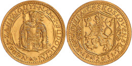 2 Dukaten 1932. Hl. Wenzel. 6,98 G. 986/1000. Auflage Nur 5496 Ex. Vorzüglich/Stempelglanz, Selten. Krause/Mishler 9. Sc - Tchécoslovaquie
