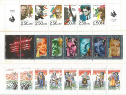 Lot De 11 Carnets Personnages Célèbres (de1990 à 2000) Neufs Non Pliés - Giornata Del Francobolli