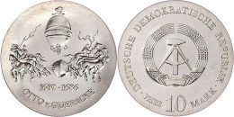 10 Mark 1977, Guerickeprobe. Magdeburger Halbkugeln Mit Pferden. Stempelglanz. Jaeger 1565 P. - Andere & Zonder Classificatie