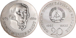 20 Mark 1985 A, Arndt. Randschrift Läuft Links Herum. Stempelglanz. Jaeger 1605. - Andere & Zonder Classificatie