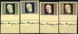 1 S - 5 S Karl Renner 1946, Kompletter Unterrandsatz In Postfrischer Luxuserhaltung. Mi. 280,-€ Michel 772-775 B. - Altri & Non Classificati