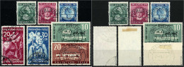 Hilfswerk Ludwigshafen, Goethe Und 100 Jahre Deutsche Briefmarken 1949, Drei Kpl. Sätze In Gestempelter Erhaltung, Alle - Andere & Zonder Classificatie