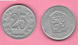 Cecoslovacchia 25 Haleru 1963 Tchécoslovaquie Czechoslovakia Československo - Tchécoslovaquie