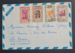 Dahomey,  Timbres Numéros 159, 160, 161 Et 162 Sur Lettre Pour La Suisse. - Covers & Documents