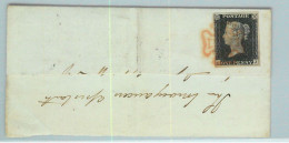 GB Great Brittain - POSTAL HISTORY - PENNY BLACK On COVER - May 1840 Marazion - Briefe U. Dokumente