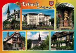 Erbach Rheingau Pfarrkirche St Markus Hotel Schloss Reinhardshausen Mutter Gotte - Eltville
