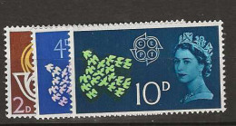 1961 MNH GB MI 346-48 Postfris** - Ungebraucht