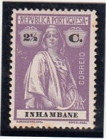 Inhambane, Ceres, 2 1/2 C. Violeta, 1913, Mundifil Nº 76 MNH - Inhambane