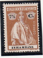 Inhambane, Ceres, 7 1/2 C. Bistre, 1914, Mundifil Nº 78 MH - Inhambane
