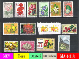 Timbres à Thème : Flore (qté 106) - Sonstige & Ohne Zuordnung