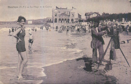 64 HENDAY  La Plage  Et Le Casino Photographe Sur La Plage  2scans - Hendaye
