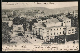 AK Plauen I. V., Theater, Elektricitätswerk - Teatro