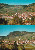 VAL DI GRESTA RONZO CHIENIS 2 CARTOLINE PANORAMICHE NON VIAGGIATA - Trento