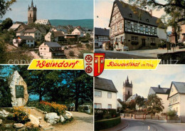 Rauenthal Altstadt Mit Kirche Fachwerkhaus Gedenkstein - Eltville