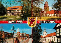 Diepholz Kirche Rathaus Stadtansichten - Diepholz