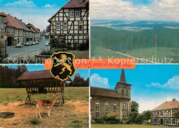Dransfeld Fachwerkhaeuser Panorama Kirche Wildfuetterung - Andere & Zonder Classificatie