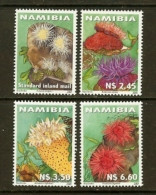 Delcampe - NAMIBIA, 2001, MNH  Stamps, Marine Shore Animals, Sa347-350,   #8013 - Namibia (1990- ...)