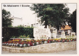 Delcampe - SAINT MAIXENT L'ECOLE --L'école Nationale Des Sous-Officiers D'Active   ( Fleurs ) - Saint Maixent L'Ecole