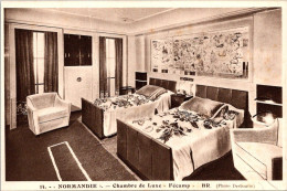 Delcampe - (03/08/25) THEME BATEAUX-CPA PAQUEBOT " NORMANDIE " - Passagiersschepen